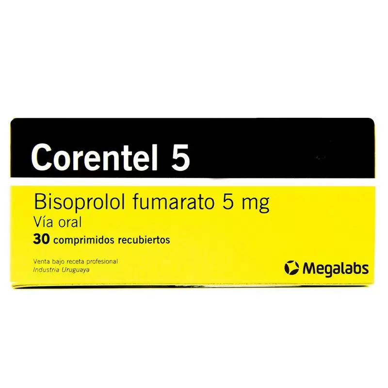  CORENTEL 5 MG CAJA X 30 COMP REC