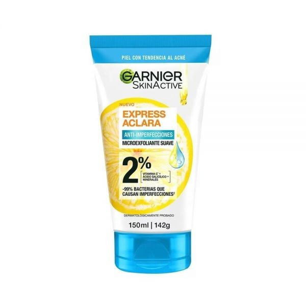  GARNIER SKINACTIVE EXPRESS ACLARA ANTI IMPERFECCIONES  EXFOLIANTE 150 ML