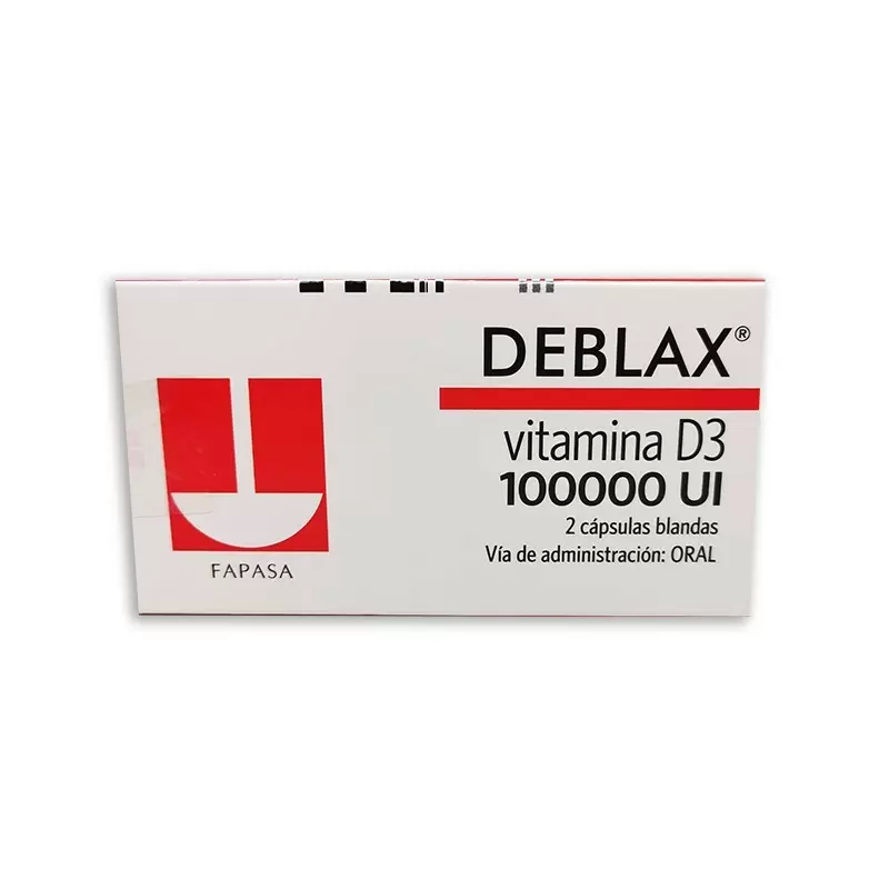 Comprar DEBLAX 10000UI CAJA X 2 CAPS Con Descuento de 20% en Farmacia y Perfumería Catedral