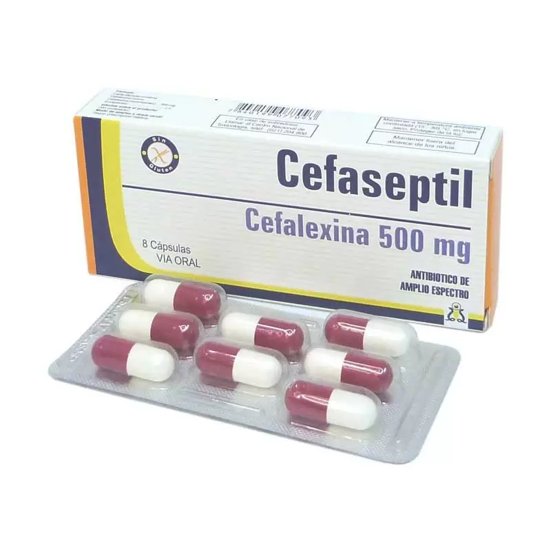 Comprar CEFASEPTIL 500 MG CAJA X 8 CAPS Con Descuento de 20% en Farmacia y Perfumería Catedral