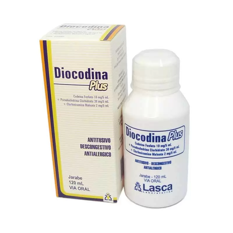  DIOCODINA PLUS 10 MG.JBE FCO X 120 ML