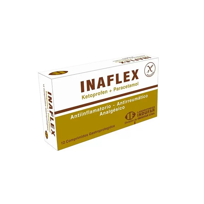 Comprar INAFLEX CAJA X 12 COMP Con Descuento de 20% en Farmacia y Perfumería Catedral