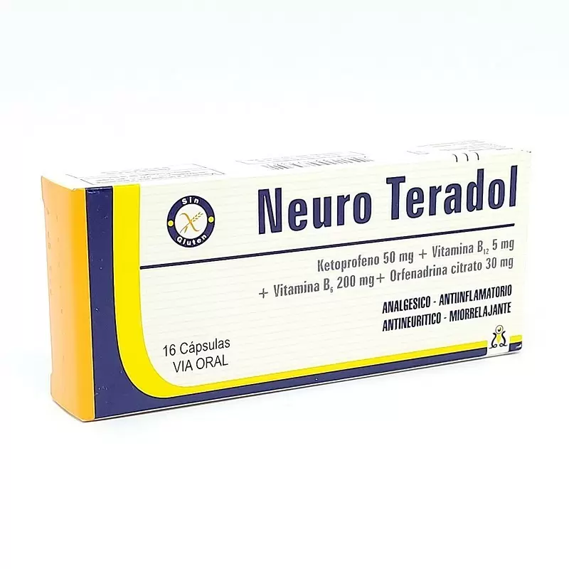 Comprar NEURO-TERADOL CAJA X 16 COMP Con Descuento de 20% en Farmacia y Perfumería Catedral