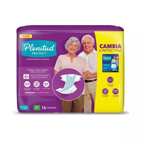  PAÑAL ADULTO MED. PAQ X 16 UNID PLENITUD