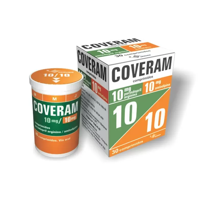  COVERAM  10/10 MG CAJA X 30 COMP