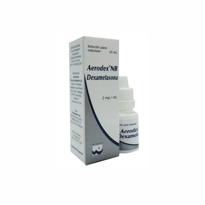 Comprar AERODEX N.B SOLUC P NEBULIZACION CAJA X 10 ML Con Descuento de 20% en Farmacia y Perfumería Catedral