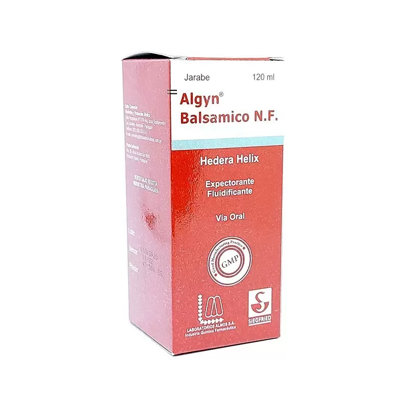 Comprar ALGYN BALSAMO NF JARABE 35 MG. FCO X 120 ML Con Descuento de 20% en Farmacia y Perfumería Catedral