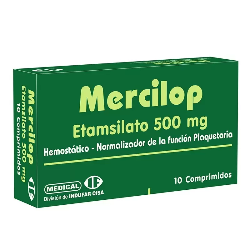  MERCILOP 500 MG CAJA X 10 COMP