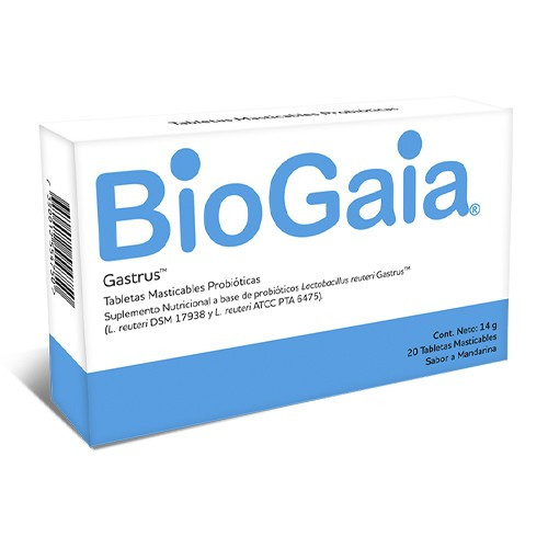  BIOGAIA GASTRUS SABOR MANDARINA CAJA X 20 COMP MASTICABLES