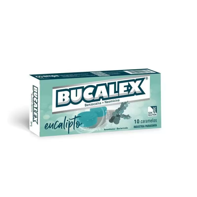  BUCALEX  EUCALIPTO CAJA X 10 CARAMELOS