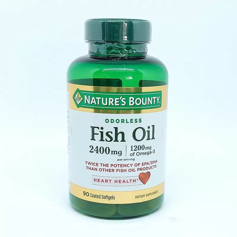  NATURES BOUNTY FISH OIL 2400 MG ACEITE DE PESCADO FCO 90 CÁPS BLANDAS