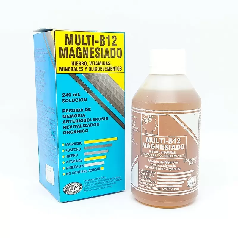 Comprar MULTI B12 MAGNESIO FCO X 240 ML Con Descuento de 20% en Farmacia y Perfumería Catedral