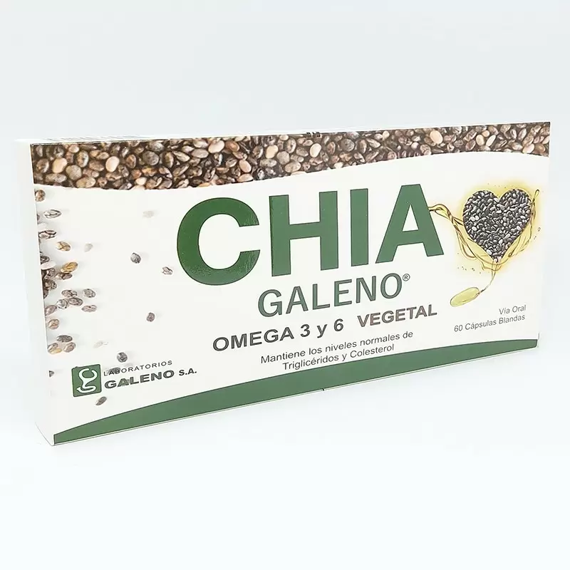 Comprar CHIA GALENO 3-6 OMEGA CAJA X 60 CAPS Con Descuento de 20% en Farmacia y Perfumería Catedral