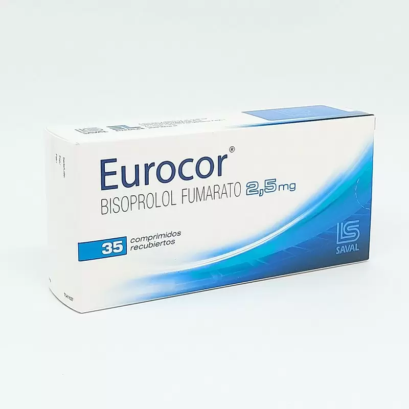 Comprar EUROCOR  2,5 MG CAJA X 35 COMP Con Descuento de 20% en Farmacia y Perfumería Catedral