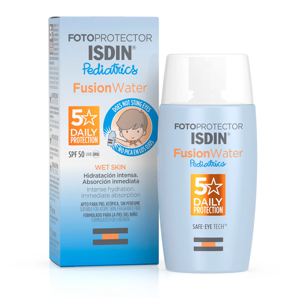  ISDIN 6377 FUSION WATER PEDIATRICO SPF50 Fco x 50 ML