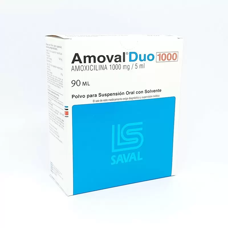 Comprar AMOVAL DUO 1000 JARABE FCO X 90 ML Con Descuento de 20% en Farmacia y Perfumería Catedral