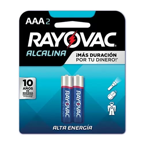  RAYOVAC 443 PILA ALKALINA AAA CJ x 2 Unid