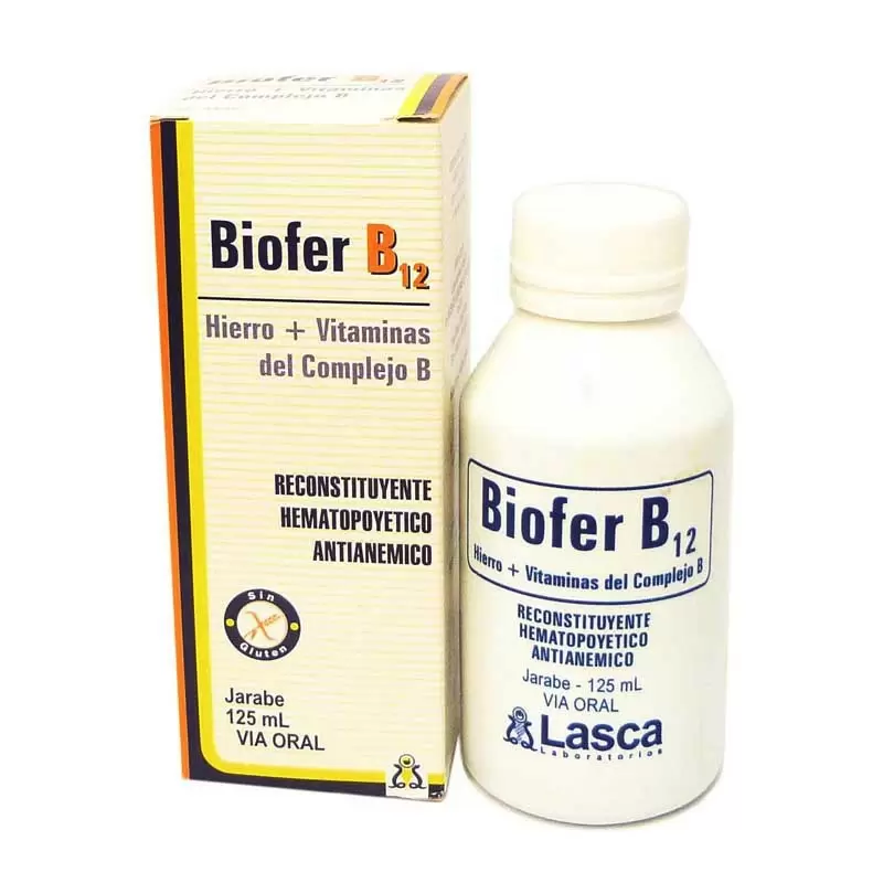 Comprar BIOFER B12 JARABE FCO X 125 ML Con Descuento de 20% en Farmacia y Perfumería Catedral