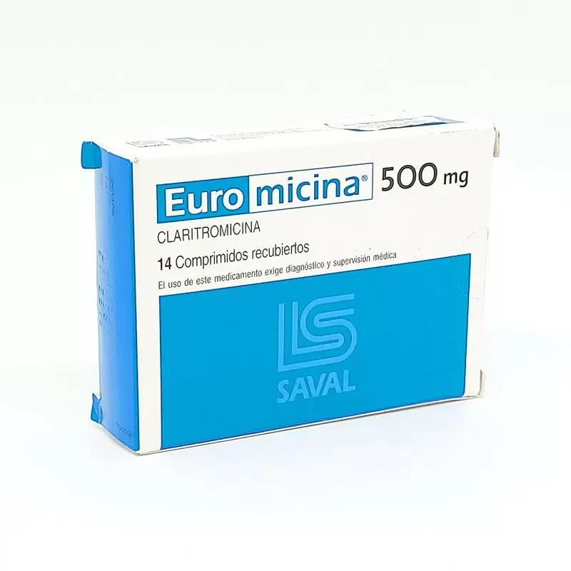  EUROMICINA 500 MG. CAJA X 14 COMP