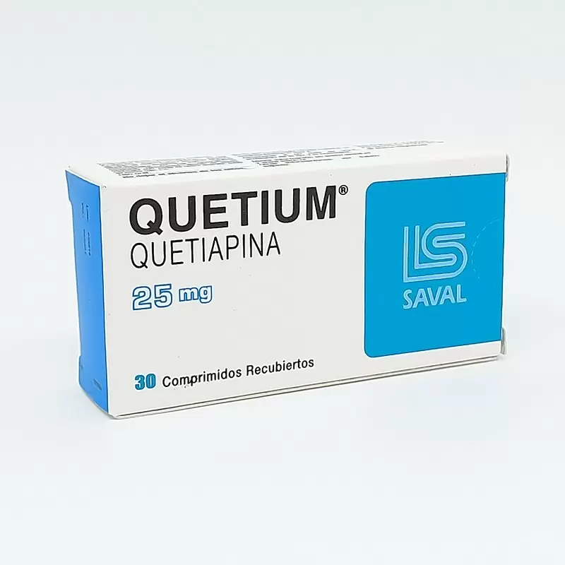  QUETIUM 25 MG CAJA X 30 COMP REC