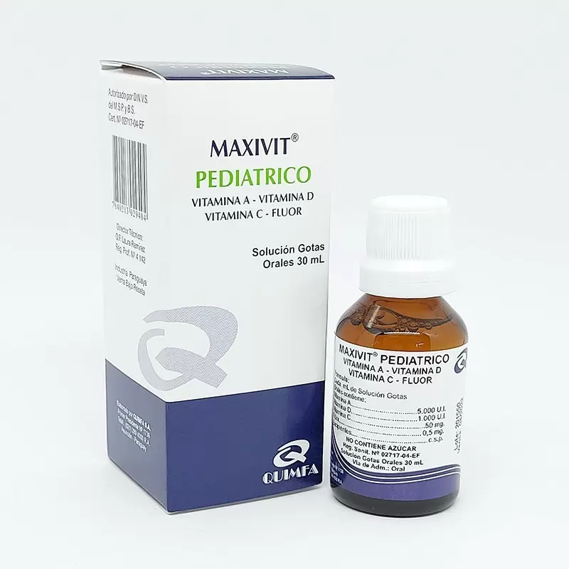 Comprar MAXIVIT PEDIATRICO GOTAS FCO X 30 ML Con Descuento de 20% en Farmacia y Perfumería Catedral