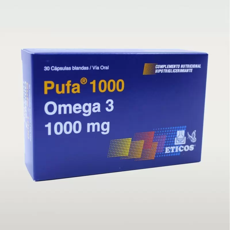 Comprar PUFA 1000 MG CAJA X 30 CAPS Con Descuento de 20% en Farmacia y Perfumería Catedral