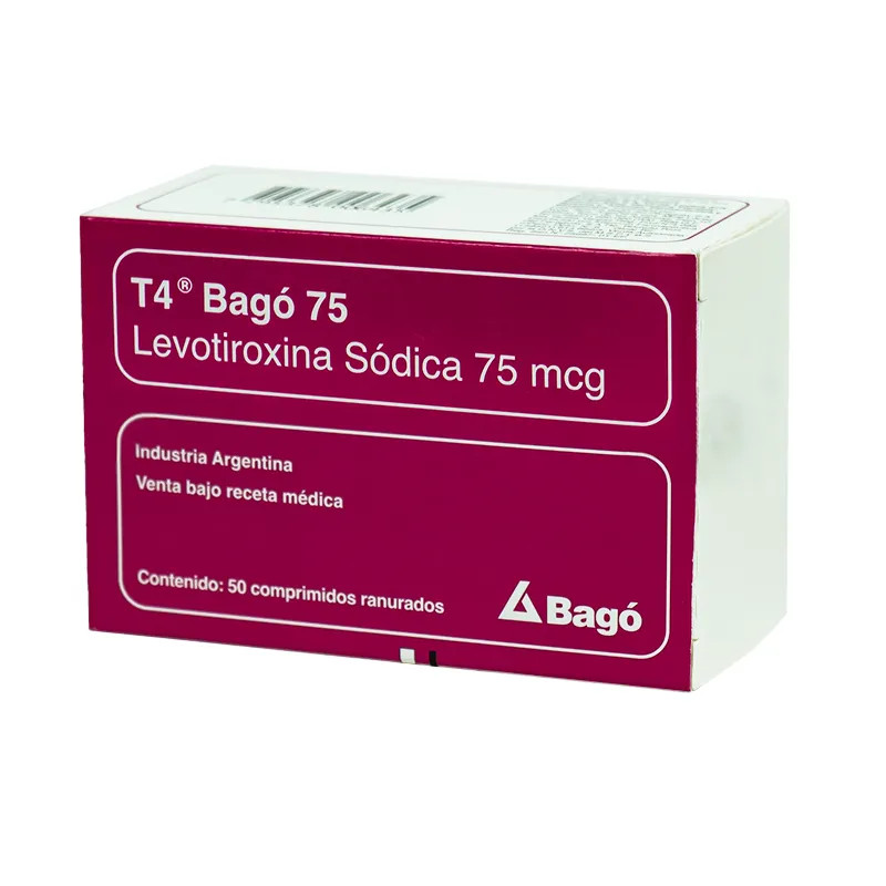  T4 BAGO 75 MCG CAJA X 50 COMPRIMIDOS