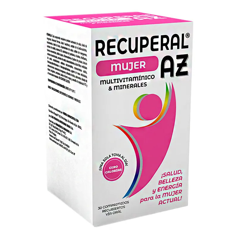  RECUPERAL AZ MUJER MULTIVITAMINICO - CAJA DE 30 COMPRIMIDOS RECUBIERTOS