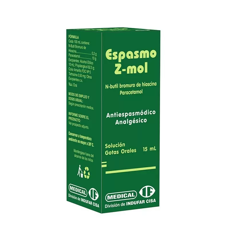 Comprar ESPASMO Z-MOL GOTAS FCO X 15 ML Con Descuento de 20% en Farmacia y Perfumería Catedral