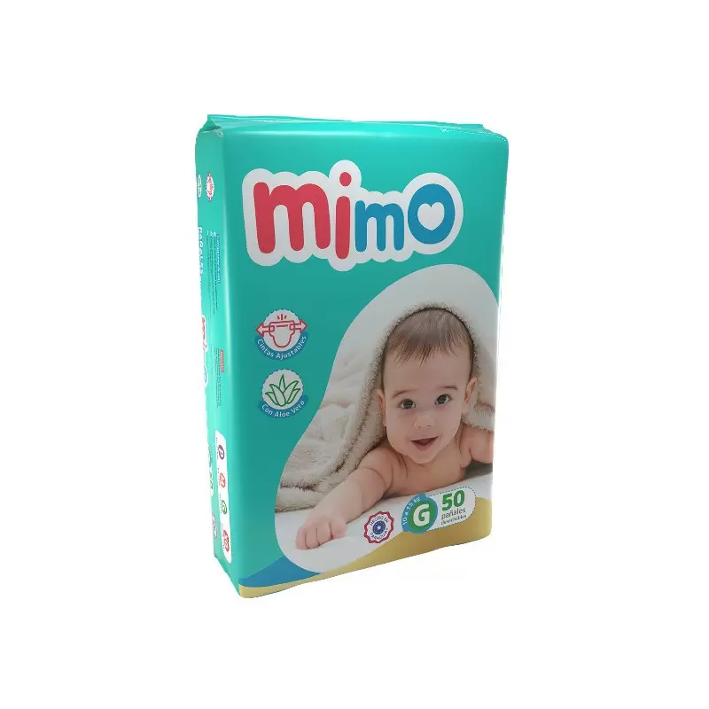 MIMO ECO PAÑAL GRANDE MEGA PACK Paq x 50 Unid