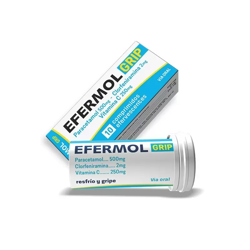 Comprar EFERMOL GRIP EFERVECENTE FCO X 10 COMP Con Descuento de 20% en Farmacia y Perfumería Catedral