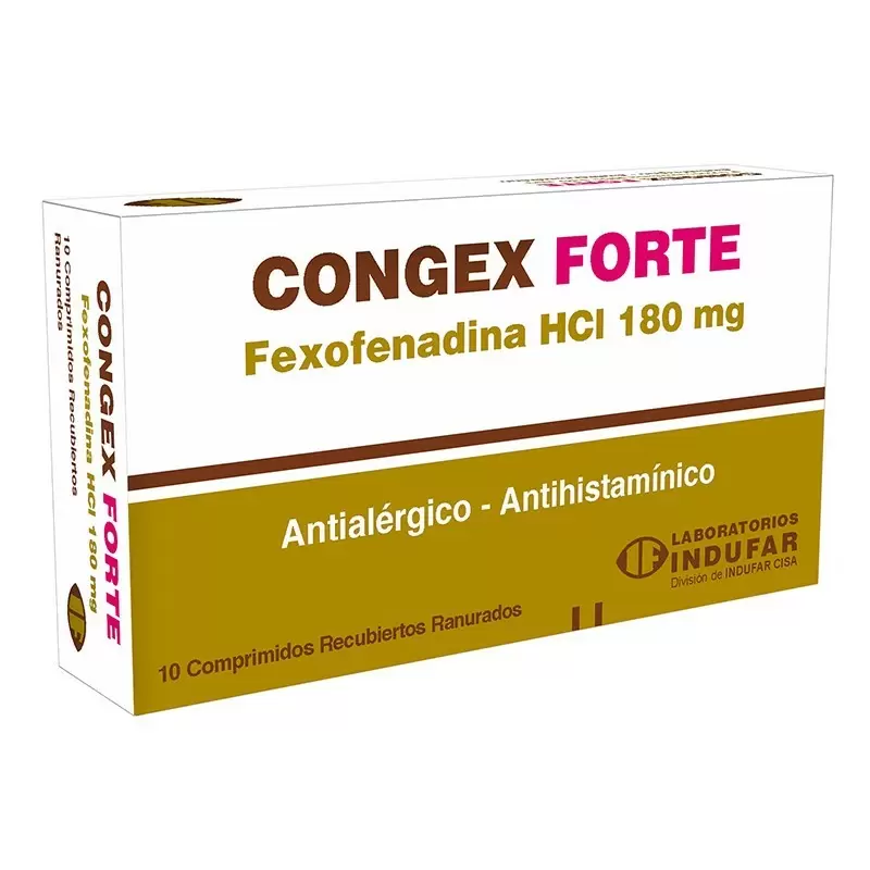Comprar CONGEX FORTE CAJA X 10 COMP REC Con Descuento de 20% en Farmacia y Perfumería Catedral