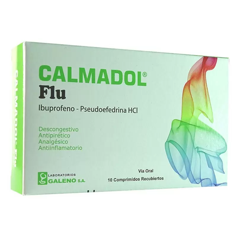 Comprar CALMADOL FLU CAJA X 10 COMP REC Con Descuento de 20% en Farmacia y Perfumería Catedral