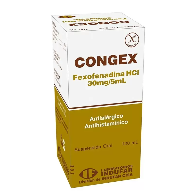 Comprar CONGEX SUSPENS.ORAL FCO X 120 ML Con Descuento de 20% en Farmacia y Perfumería Catedral