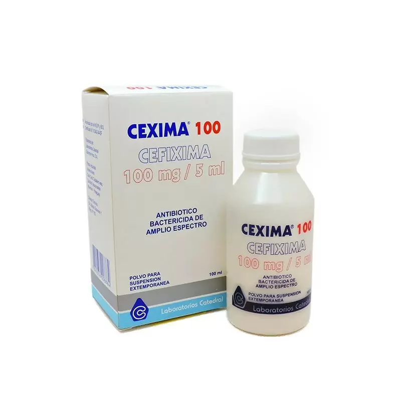 Comprar CEXIMA 100 MG SUSPENSION FCO X 100 ML Con Descuento de 20% en Farmacia y Perfumería Catedral