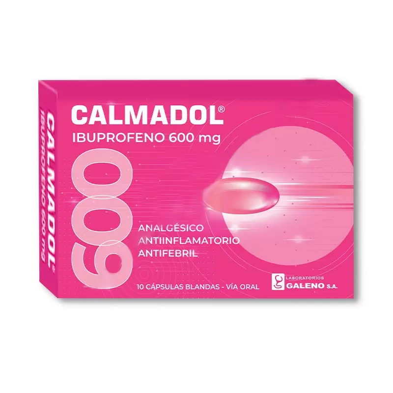 Comprar CALMADOL 600 MG CAJA POR 10 CÁPSULAS Con Descuento de 20% en Farmacia y Perfumería Catedral