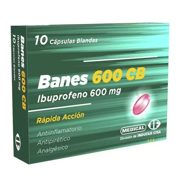  BANES 600 CAJA POR 10 CÁPSULAS BLANDAS