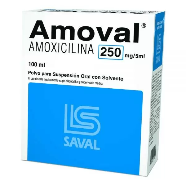 AMOVAL 250 MG/ 5 ML SUSPENSION  FCO X 100 ML