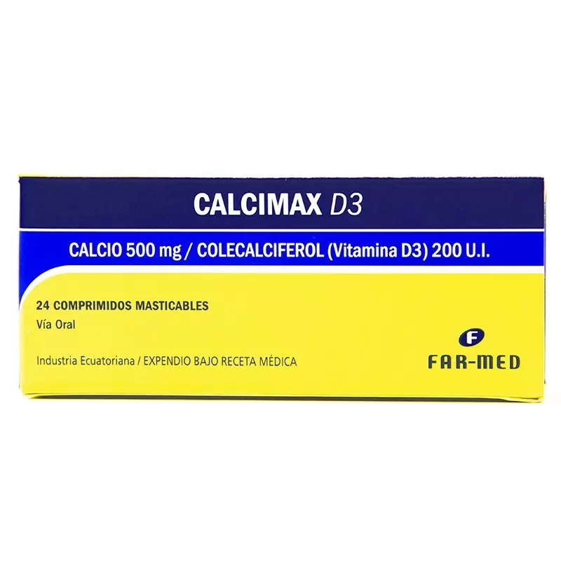 Comprar CALCIMAX D3 CAJA X 24 COMP Con Descuento de 20% en Farmacia y Perfumería Catedral