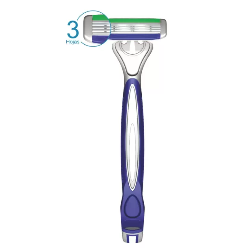  DORCO 3761 AFEITADOR 3H AZUL Unid