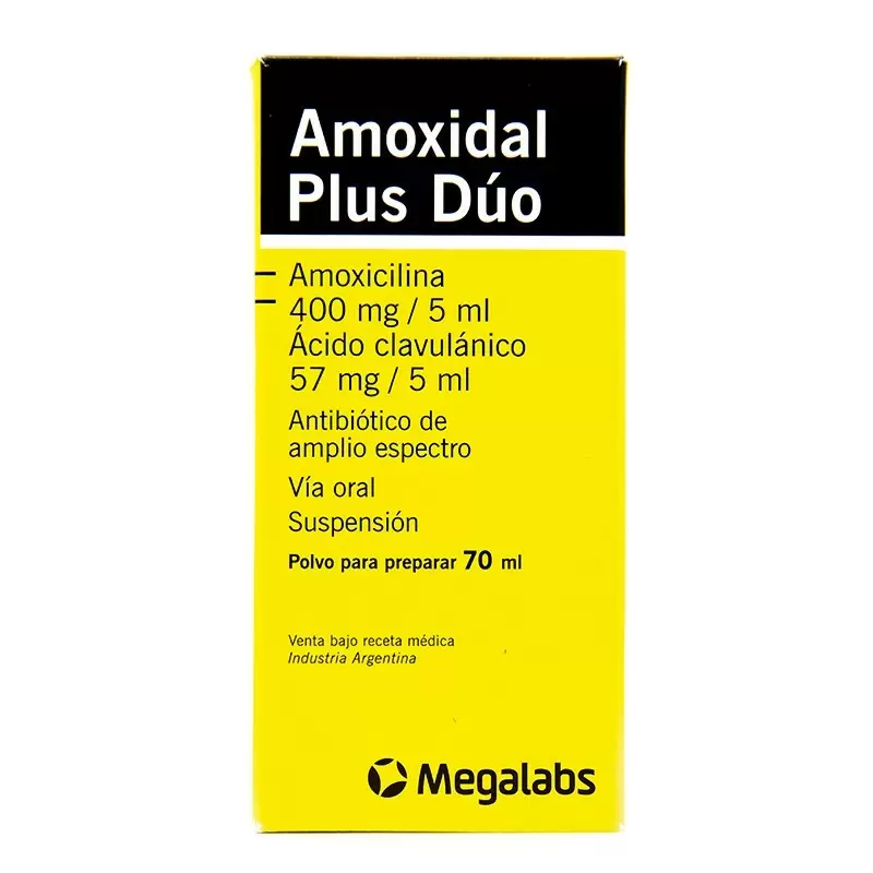 AMOXIDAL PLUS DUO SUSPENSION FCO X 70 ML