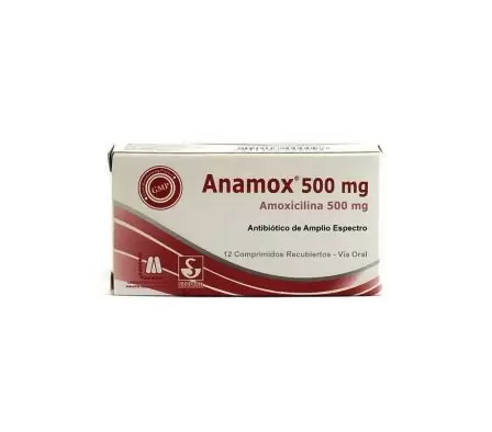 Comprar ANAMOX 500 MG MILIGRAMOS CAJA X 12 COMP Con Descuento de 20% en Farmacia y Perfumería Catedral