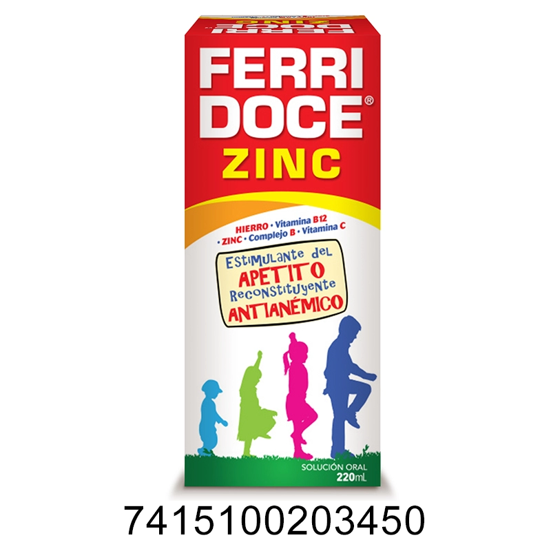 FERRIDOCE ZINC SOL. ORAL FCO X 220 ML