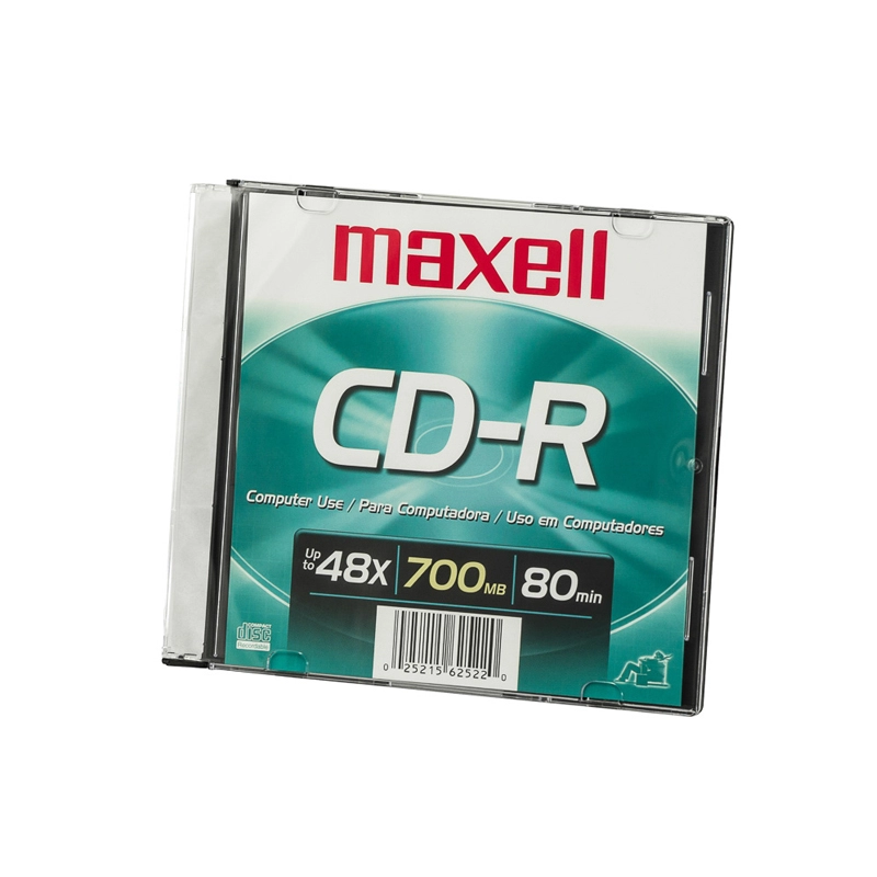  MAXELL CD-R 700MB CON ESTUCHE UNIDAD CJ