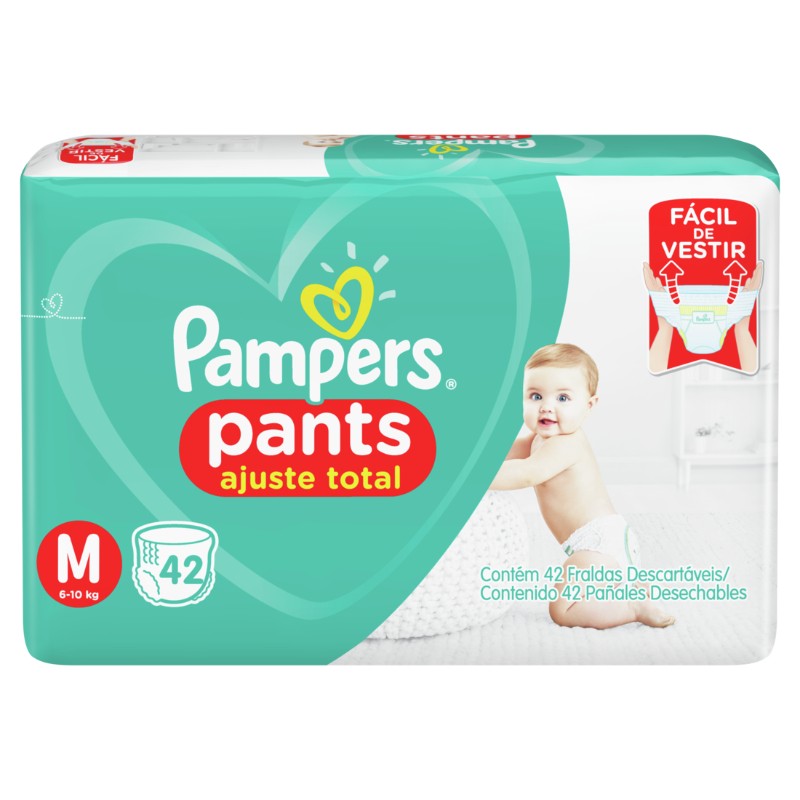 PAMPERS PANTS MED PAQ X 42 UNID