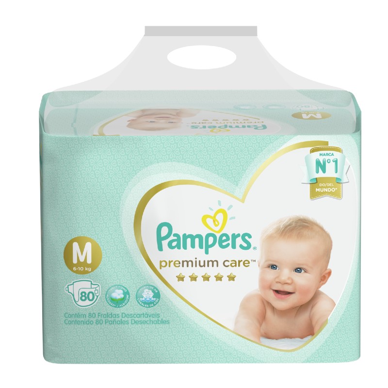 PAMPERS PREMIUM CARE MED PAQ X 80 UNID