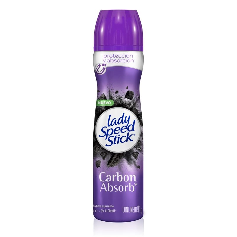  DESODORANTE SPRAY FEMENINO LSS CARBON ABSORB 91G