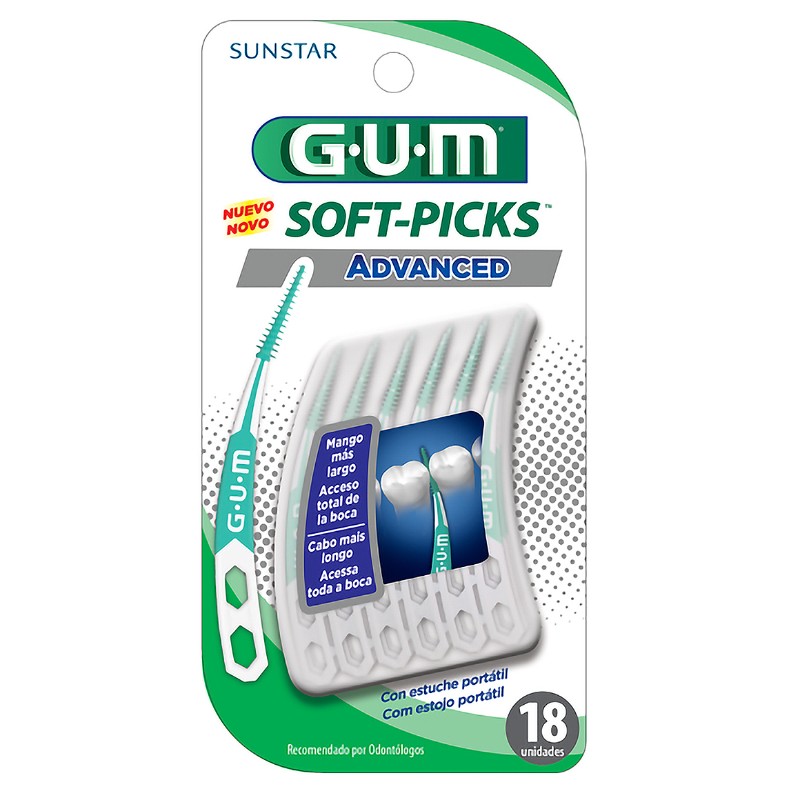 GUM SOFT-PICKS 7161 ADVANCED X 18 Unid