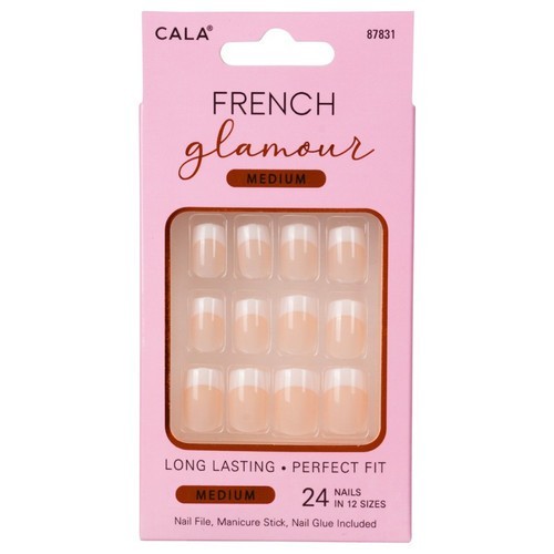 CALA 87831 UÑAS POSTIZAS FRENCH GLAMOUR CJ