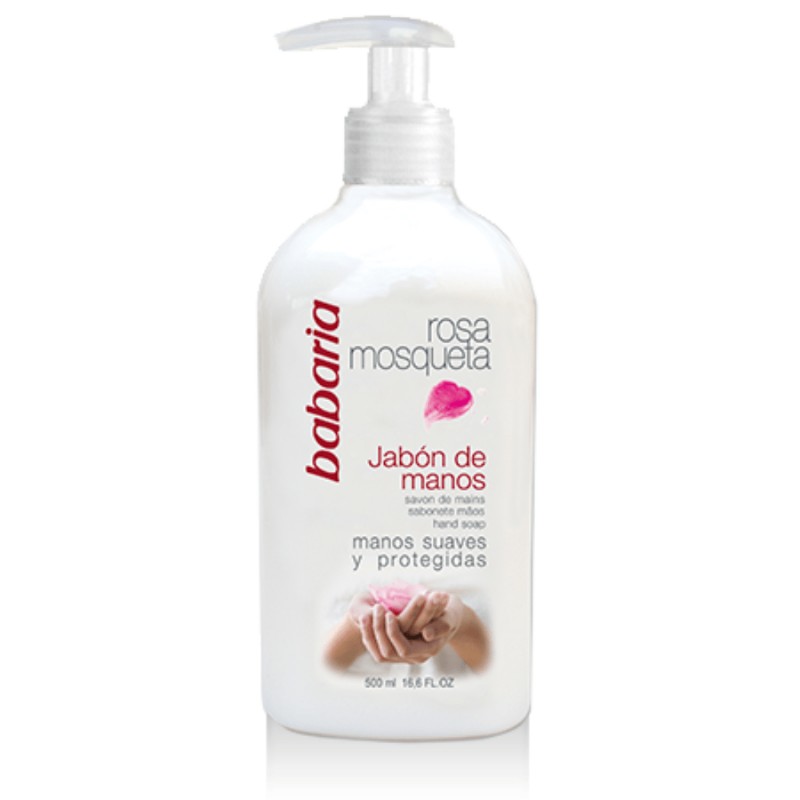 BABARIA 7038 JAB.DE MANOS ROSA MOSQ Fco x 500 ML